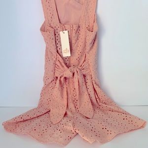 BG Girls Vintage Garden Collection Coral Romper